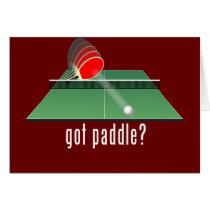 "got paddle?" greeting card
