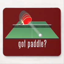 "got paddle?" mouse mats