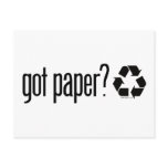 got paper? Recycling Sign Post Card