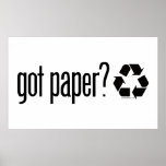 got paper? Recycling Sign Poster