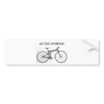 Got pedal-empowered? bumper sticker