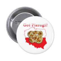 Got Pierogi Polish Map Pinback Buttons