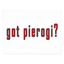 got pierogi? post card