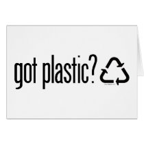 got plastic? Recycling Sign cards