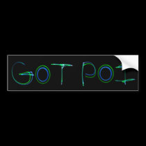 got poi bumper sticker LED bumper stickers