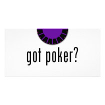 got poker? photo greeting card