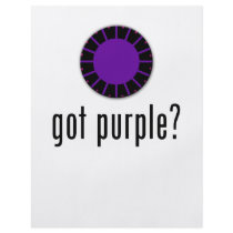 got purple? custom flyer