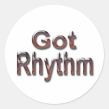 Got Rhythm2 Round Stickers