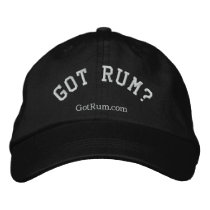 "Got Rum?" Embroidered Cap Embroidered Hats