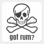 Got Rum? Square Stickers