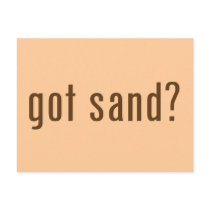 got sand? postcard
