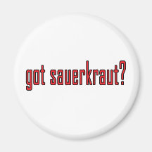 got sauerkraut? refrigerator magnet