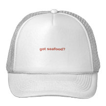 got seafood? logo mesh hat