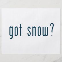 got snow custom flyer