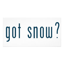 got snow custom photo card