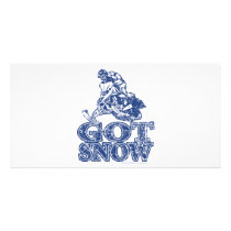 Got-Snow-Distressed-Blue Photo Cards