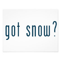 got snow personalized invitation