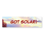 GOT SOLAR? bumpersticker