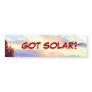 GOT SOLAR? bumpersticker Bumper Stickers