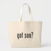 got son? tote bags