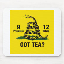 Got Tea? Don't Tread On Me 9-12 Mousepads