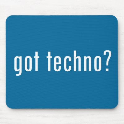 got techno? mouse mats by gottees