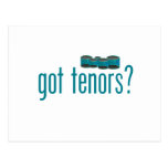 Got Tenors (teal) Post Card