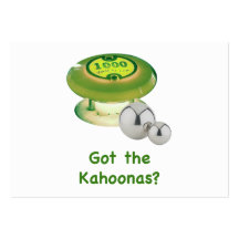 Got the Kahoonas Pinball Business Cards