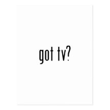 got tv? postcards