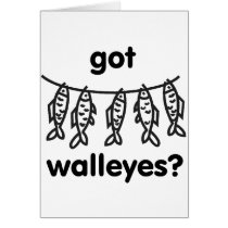got walleyes greeting card