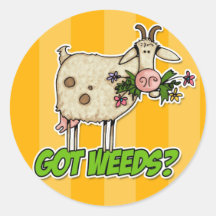 got weeds goat sticker