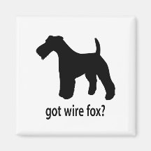 Got Wire Fox Refrigerator Magnets