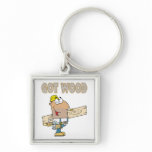 got wood carpenter humor funny design key chains