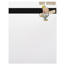 got wood carpenter humour funny design personalized letterhead