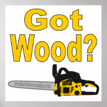 Got wood? (yellow chainsaw)