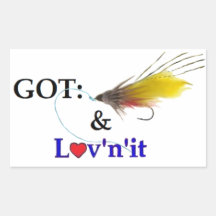 GOT: yellow fly Rectangle Stickers