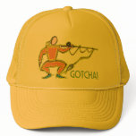 Gotcha! - Humorous Fencing / Fishing Design Mesh Hat