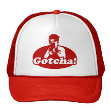 Gotcha Sarah Palin Gun Right to Bare Arms Trucker Hats