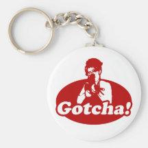 Gotcha Sarah Palin Gun Right to Bare Arms Key Chain