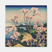 Goten-Yama Hill, Shinagawa on the Tōkaidō Refrigerator Magnets