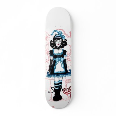 Goth Alice Skate Board by andyperezartist