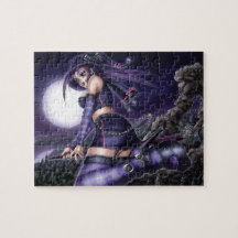Goth Anime Witch Puzzle