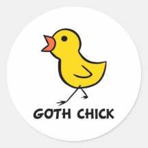 Goth Chick Stickers