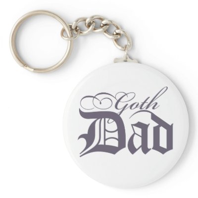 Goth Dad Keychain by Madinagoodway