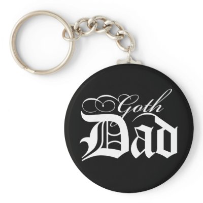 Goth Dad Keychain 2 by Madinagoodway