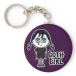 Goth Emo Girl Key Chains