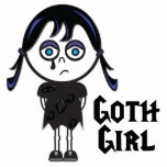 Goth Emo Girl photo sculptures