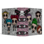 goth emo punk cuties notebook 3 ring binders