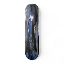 Goth girl with black mask 2.0 skateboards
