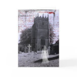 Goth Haunted Cemetery Greeting Card